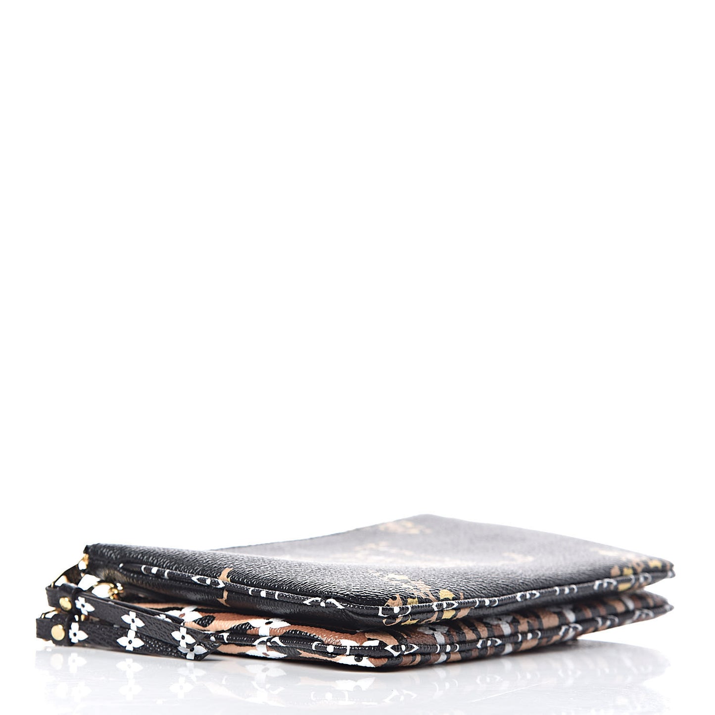 Monogram Giant Jungle Pochette Double Zip Black