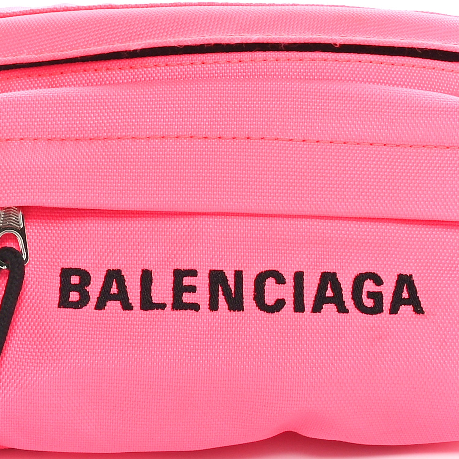 Balenciaga Textured Sport Nylon Logo Wheel Belt Bag Acid Pink 7 of 9