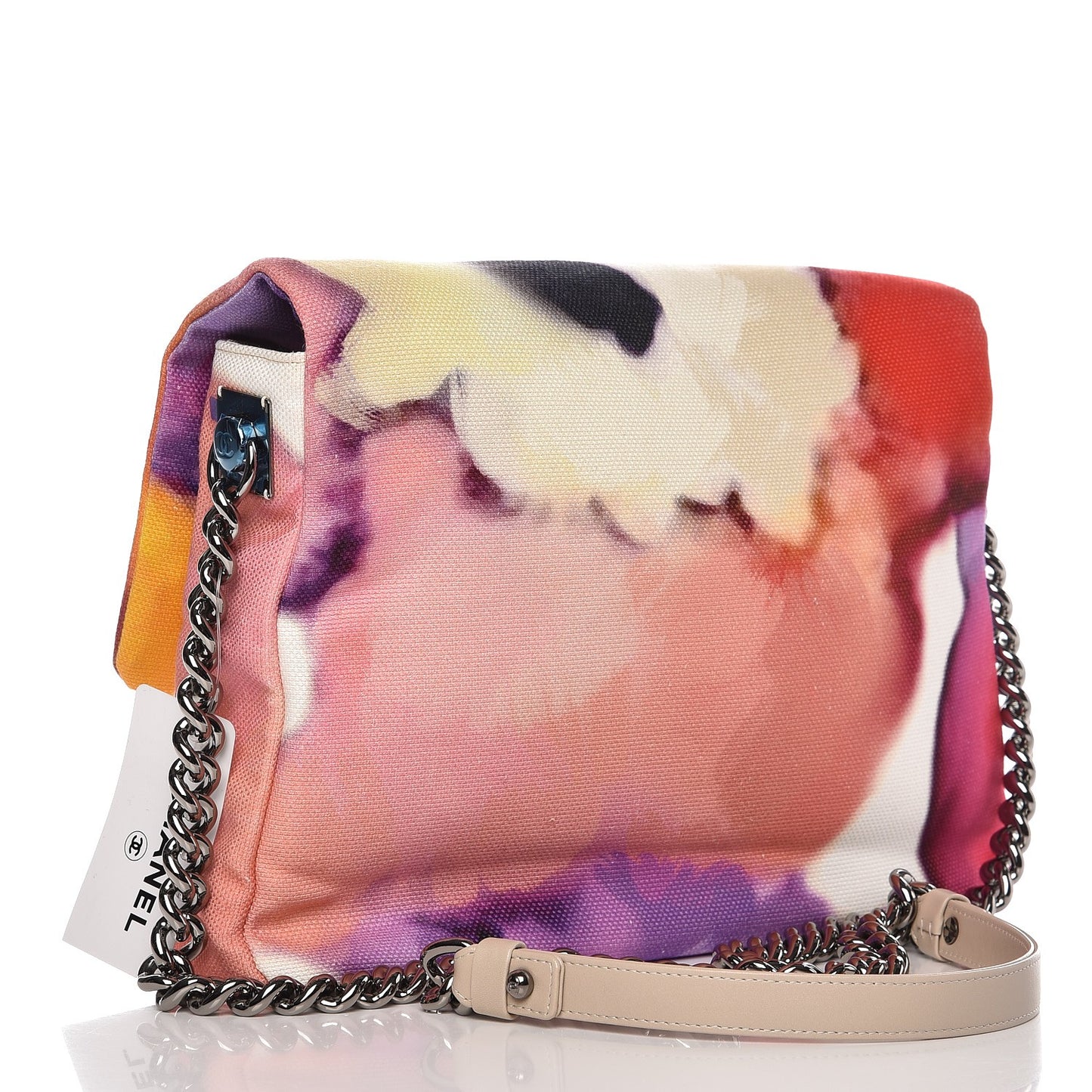 Printed Canvas Flower Power Messenger Flap