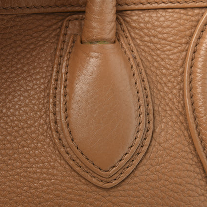 Celine Drummed Calfskin Mini Luggage Camel 14 of 15