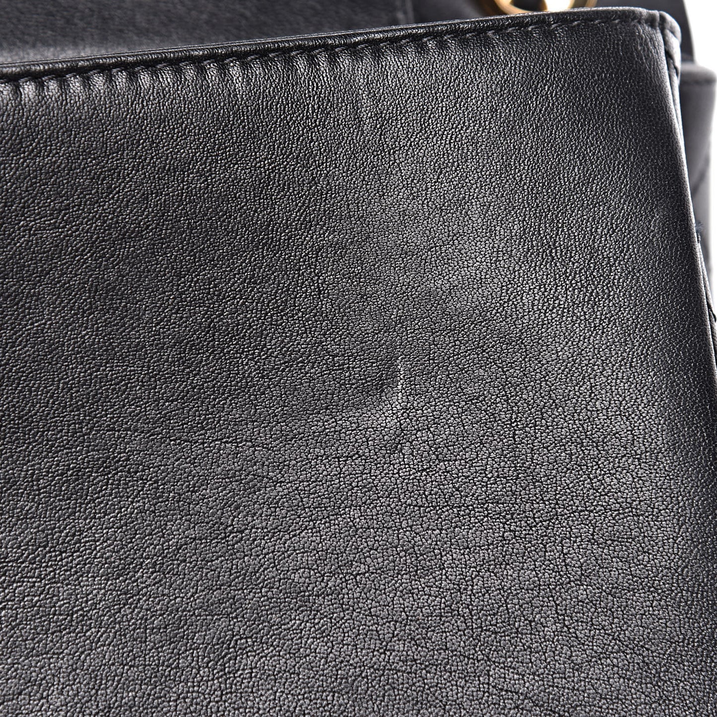 Sheepskin Quilted Vintage Mademoiselle Flap Black