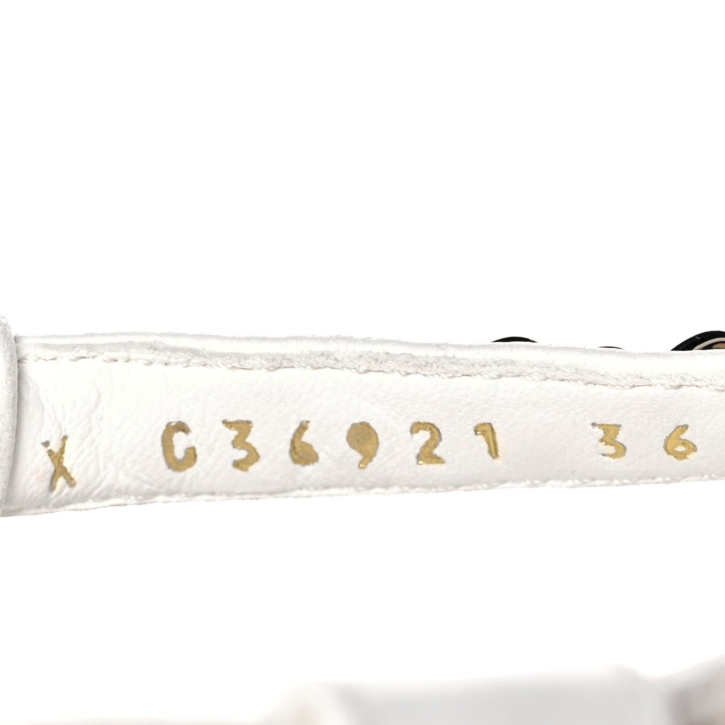 Lambskin Chain CC Thong Espadrille Sandals 36 White