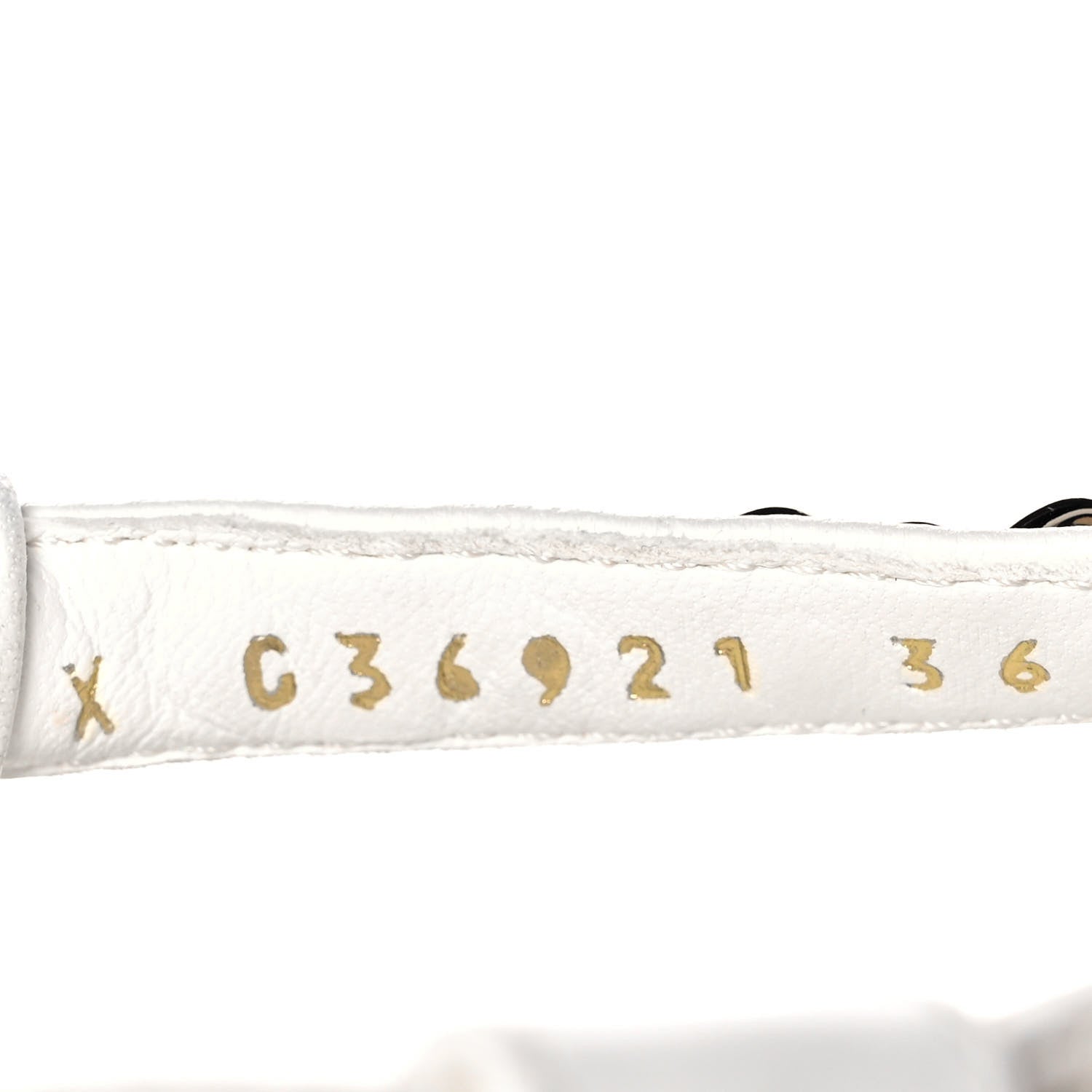 Chanel Lambskin Chain CC Thong Espadrille Sandals 36 White 8 of 8