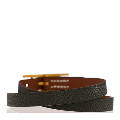 Hermes Swift Behapi Double Tour Bracelet Black Gold 4 of 8