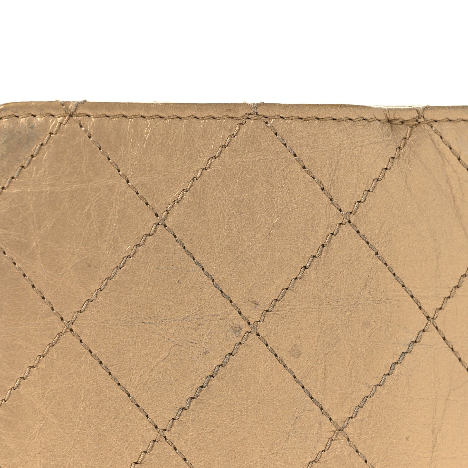 Chanel Metallic Calfskin Quilted Brilliant Zipped Pocket Wallet Gold 10 of 11