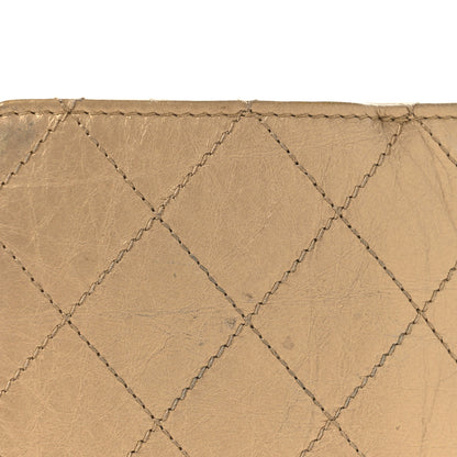 Chanel Metallic Calfskin Quilted Brilliant Zipped Pocket Wallet Gold 10 of 11