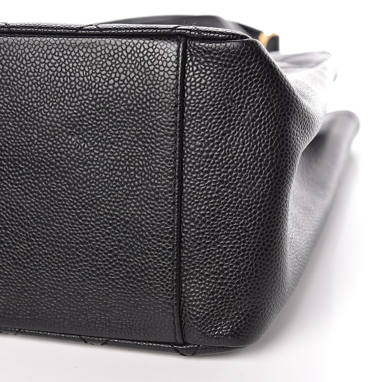 Caviar Quilted Grand Shopping Tote GST Black