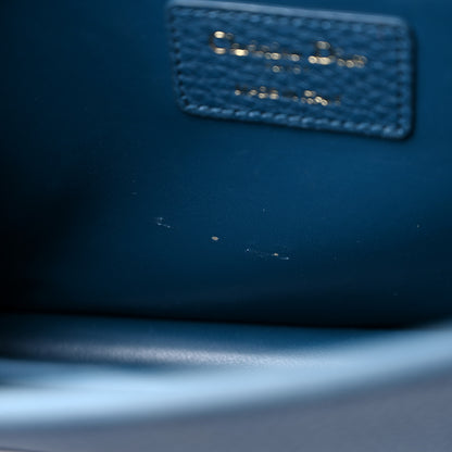 Christian Dior Grained Calfskin 30 Montaigne Flap Bag Blue 9 of 11