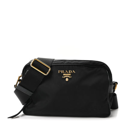 Prada Tessuto Nylon Soft Calf Camera Bag Black 1 of 10