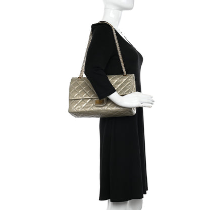 Chanel Metallic Aged Calfskin Quilted 2.55 Reissue 227 Flap Pale Gold 2 of 14