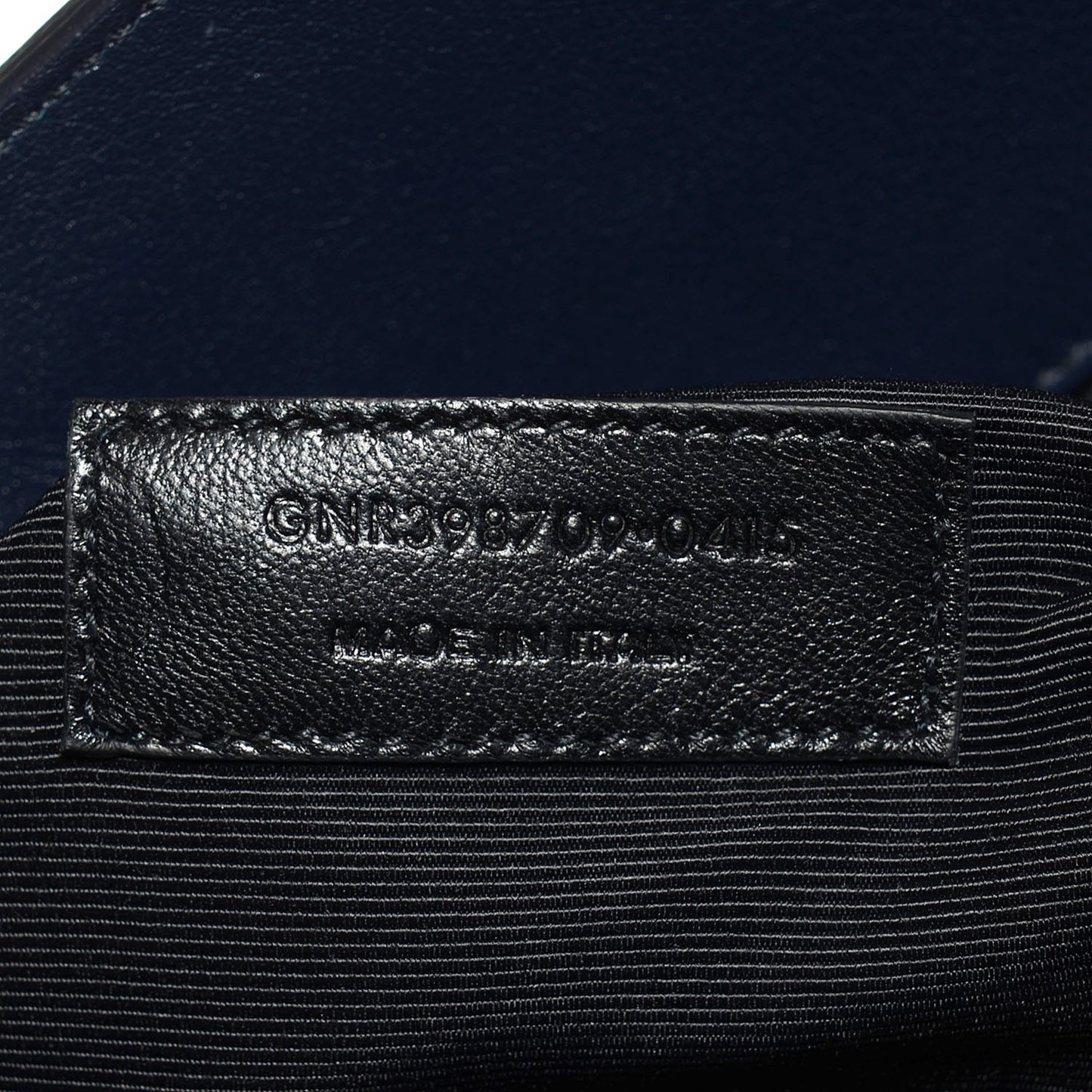 Calfskin Small Sac De Jour Navy