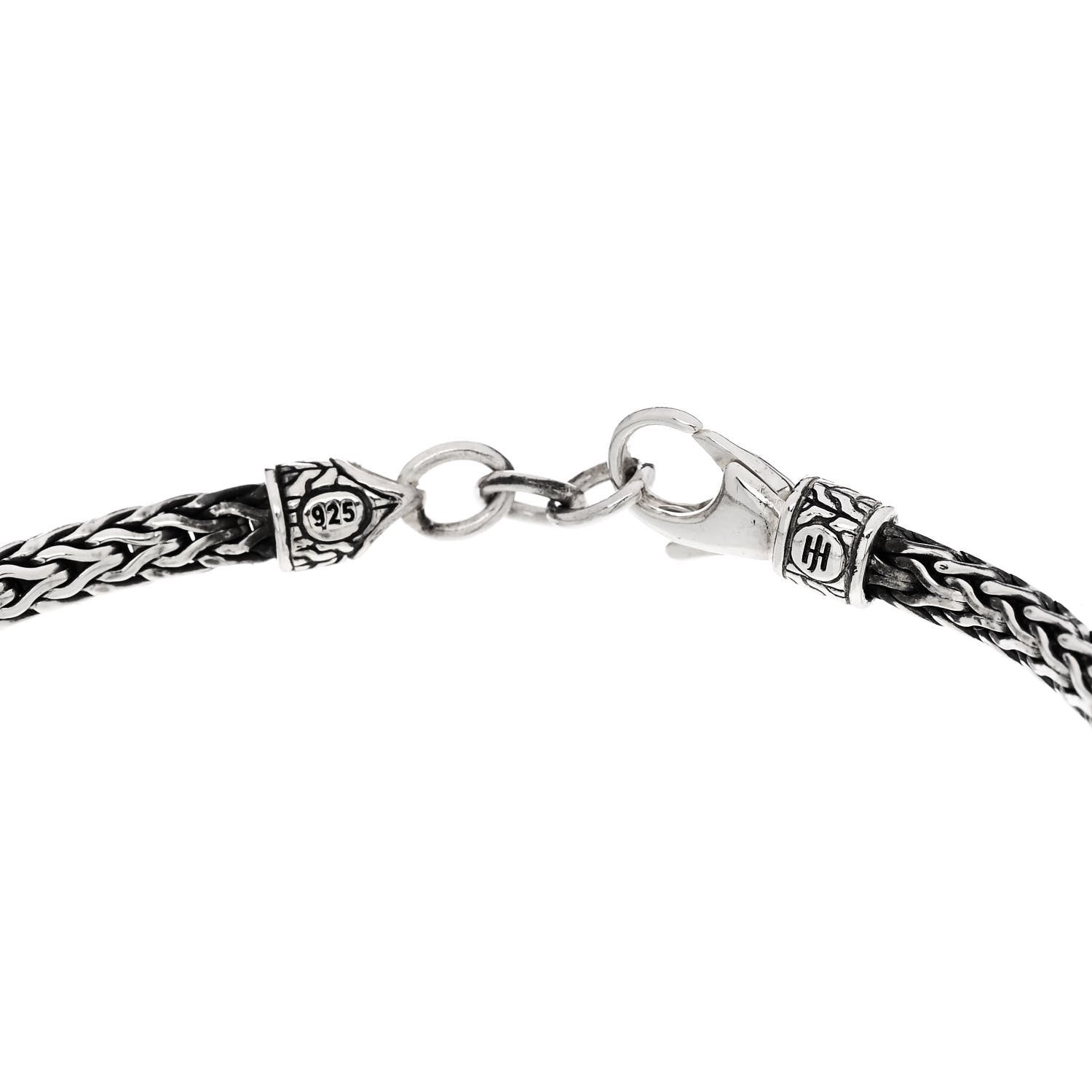 John Hardy JOHN HARDY Sterling Silver Blue Sapphire Double Dragon Head Legends Naga Bracelet 3 of 4