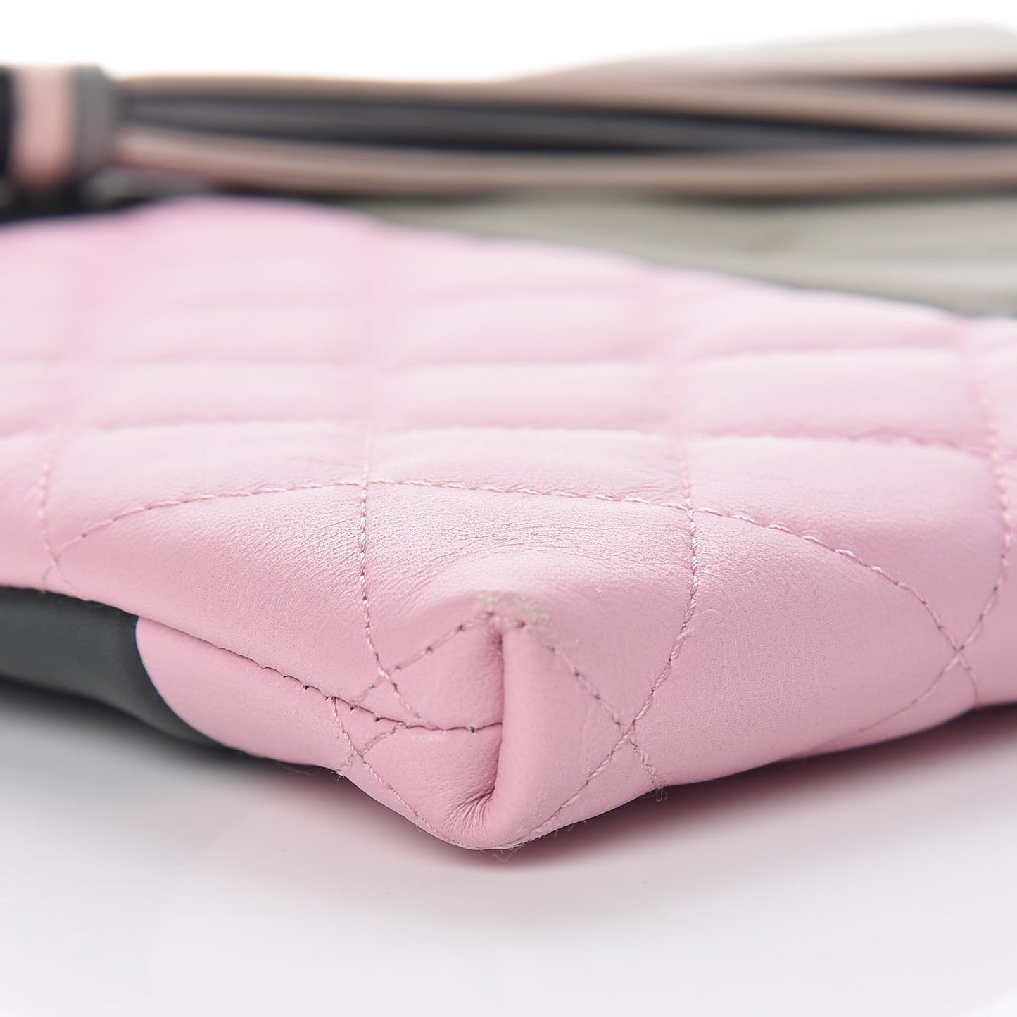 Lambskin Patchwork Medium Cosmetic Case Multicolor