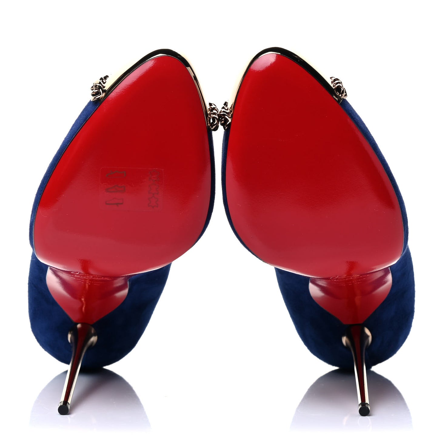 Suede Metalipp 120 Pumps 41.5 Indigo Bronze
