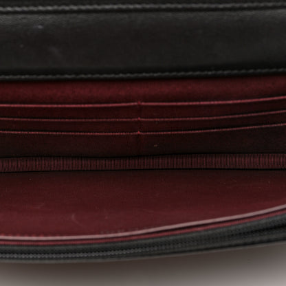 Chanel Lambskin Quilted Wallet On Chain WOC Black 4 of 10