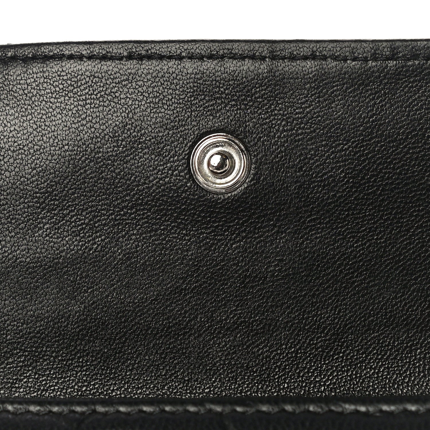 Chanel Lambskin Embossed Camellia French Wallet Black 18 of 21