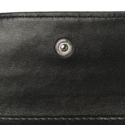 Chanel Lambskin Embossed Camellia French Wallet Black 18 of 21