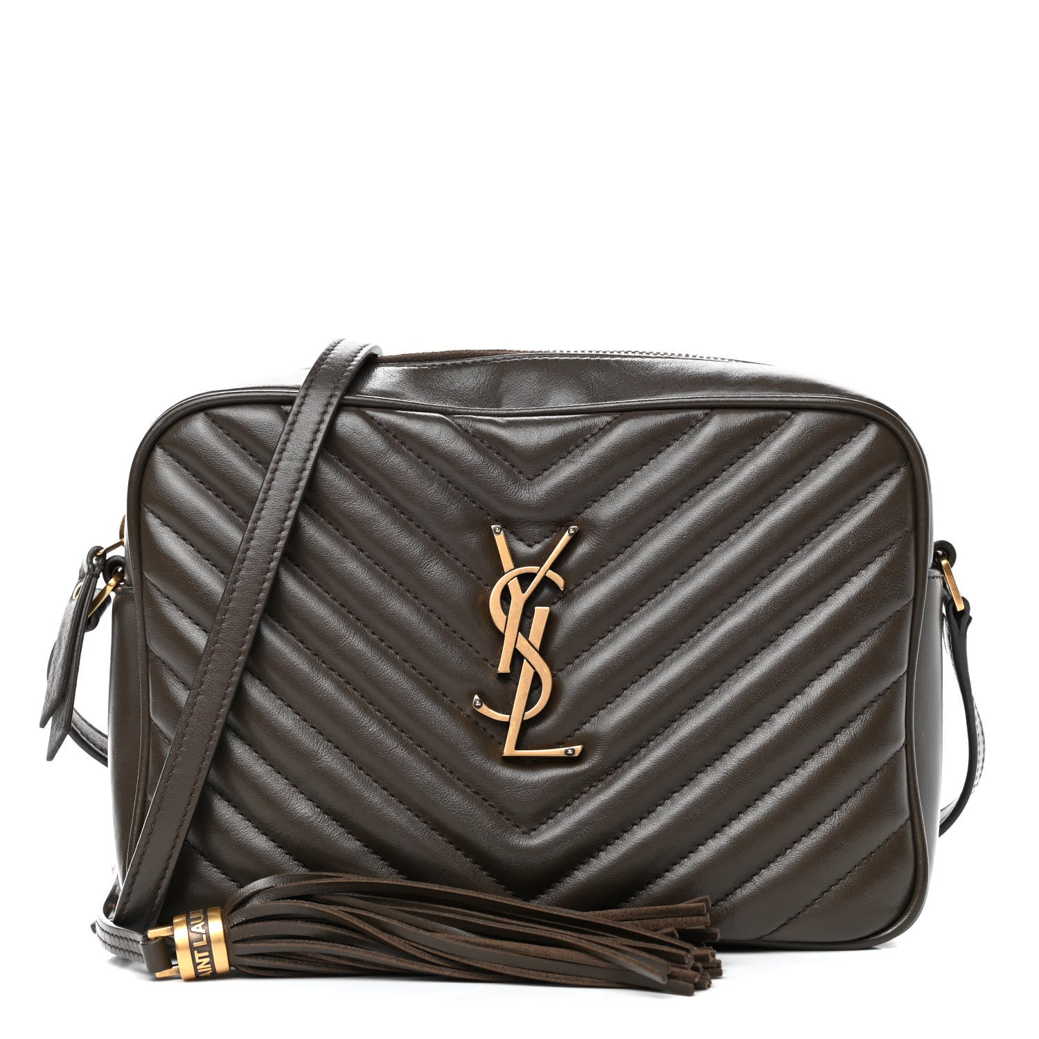 Saint Laurent Calfskin Matelasse Monogram Lou Camera Bag Faggio 1 of 4