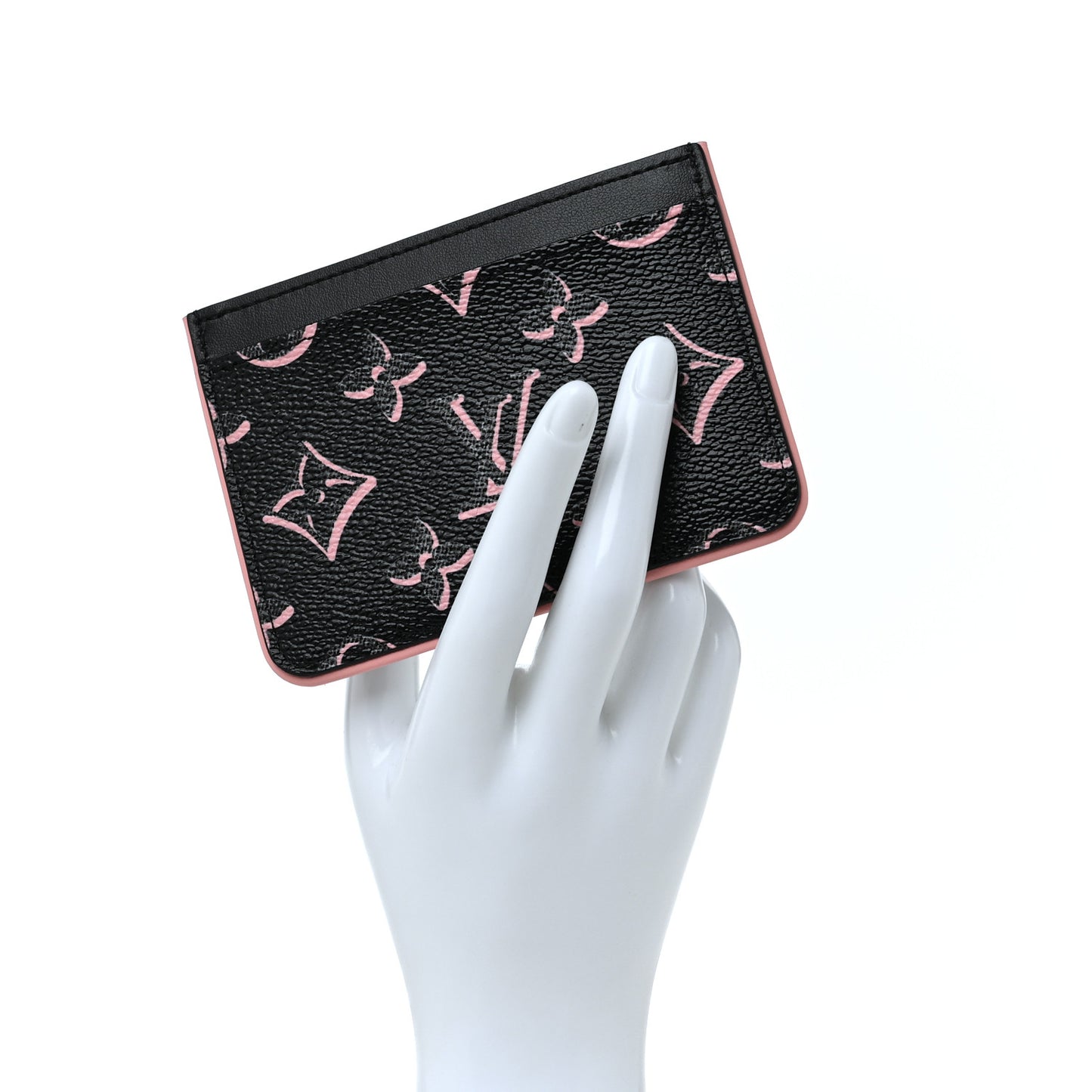 Monogram Fall for You LV Side-Up Card Holder Black