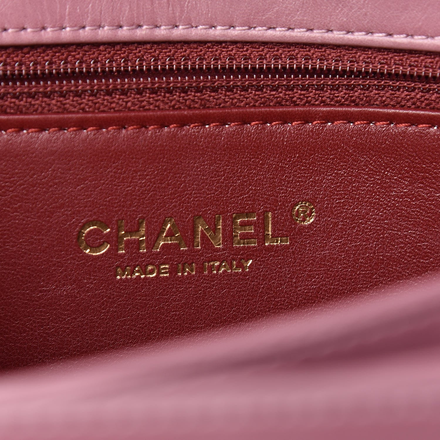 Chanel Calfskin Quilted Straight Lined Flap Purple 8 of 13