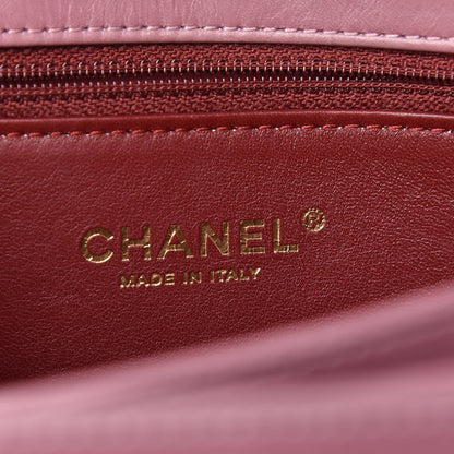Chanel Calfskin Quilted Straight Lined Flap Purple 8 of 13