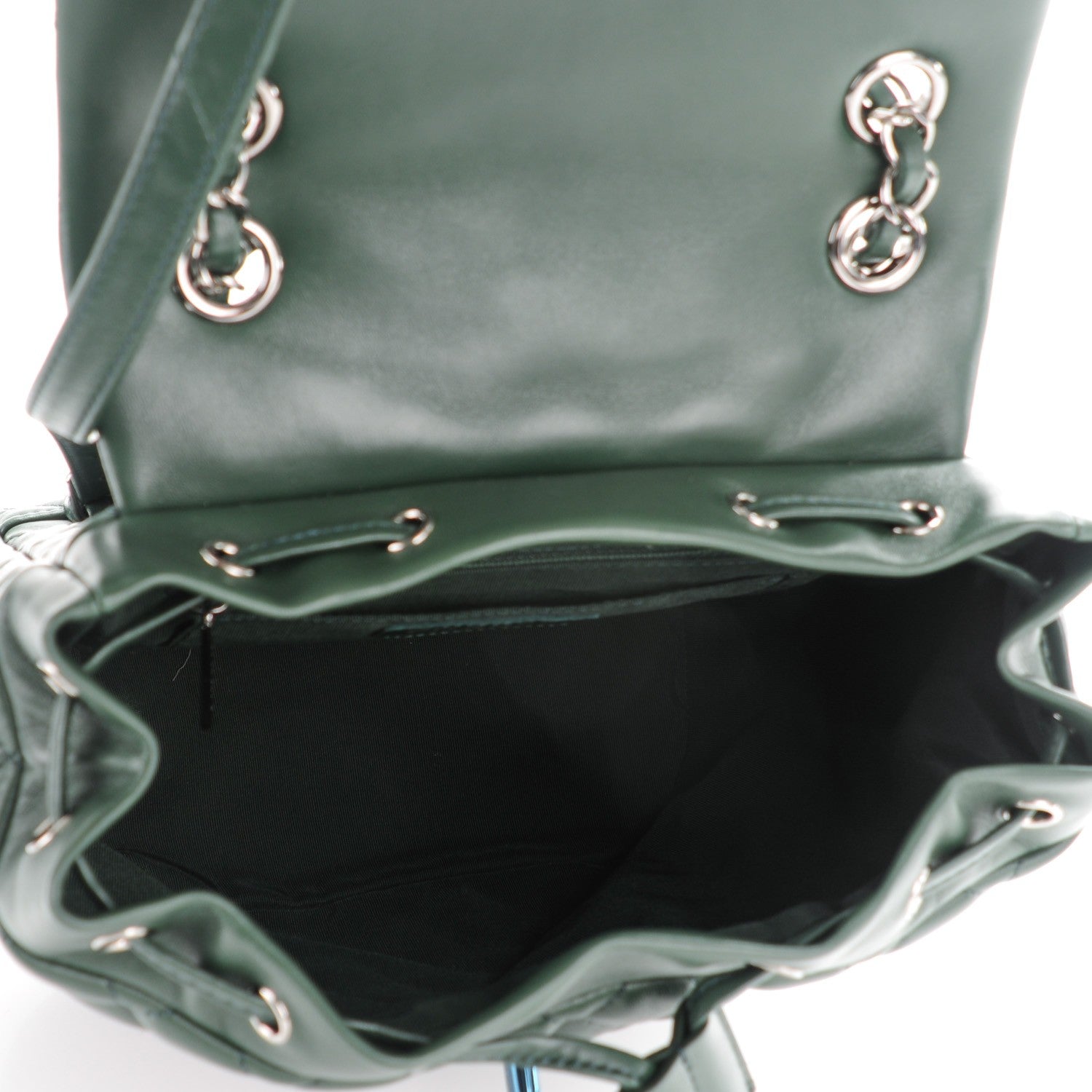 Chanel Lambskin Quilted Small Urban Spirit Backpack Dark Green 5 of 8