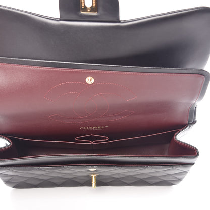 Chanel Lambskin Quilted Jumbo Double Flap Black 6 of 10