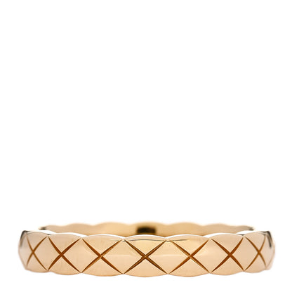 Chanel 18K Yellow Gold Mini Coco Crush Ring 53 6.25 1 of 5