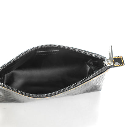 Fendi Patent FF Embossed Cosmetic Pouch Black 5 of 7