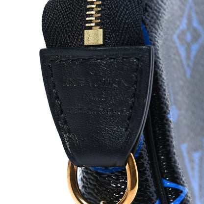 Louis Vuitton Colored Monogram Mini Pochette Accessories Blue Black 7 of 8