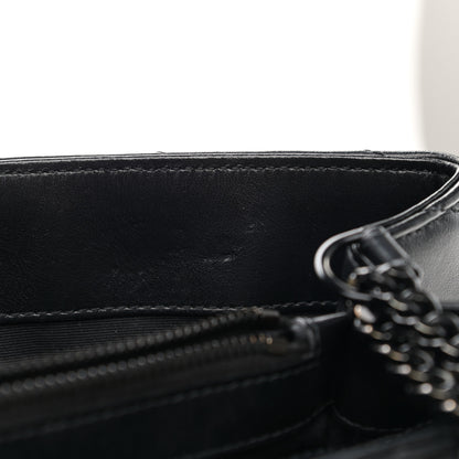 Saint Laurent Calfskin Y Quilted Monogram Medium Loulou Chain Satchel Black 15 of 15