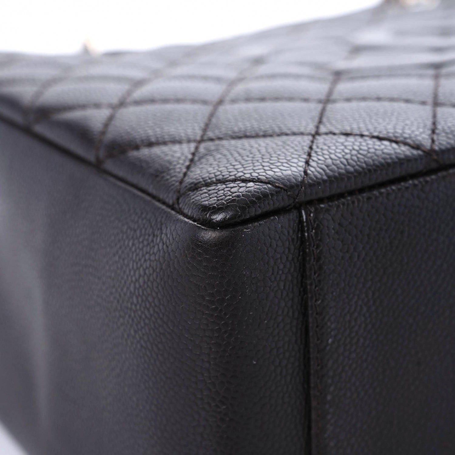 Chanel Caviar Quilted Grand Shopping Tote GST Dark Brown 7 of 12