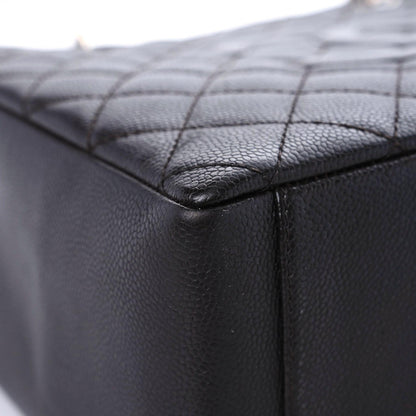 Chanel Caviar Quilted Grand Shopping Tote GST Dark Brown 7 of 12