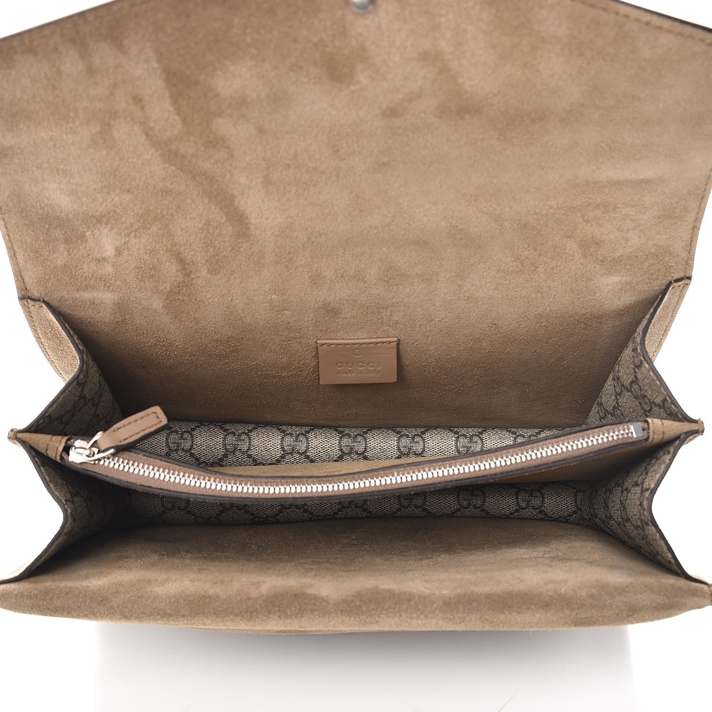 GG Supreme Monogram Small Dionysus Shoulder Bag Taupe