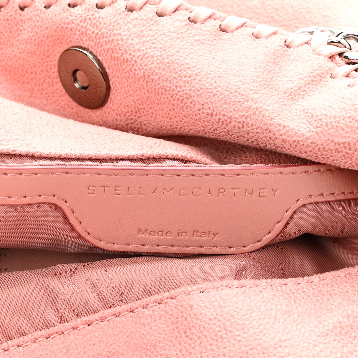 Shaggy Deer Mini Falabella Fold Over Tote Pink