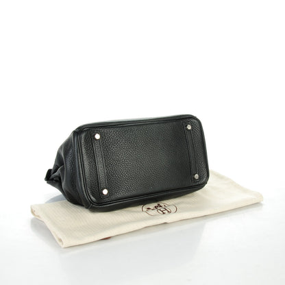 Hermes Taurillon Clemence Birkin 30 Black 6 of 31