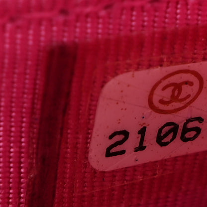 Chanel Caviar Enamel Quilted Wallet On Chain WOC Pink 8 of 12