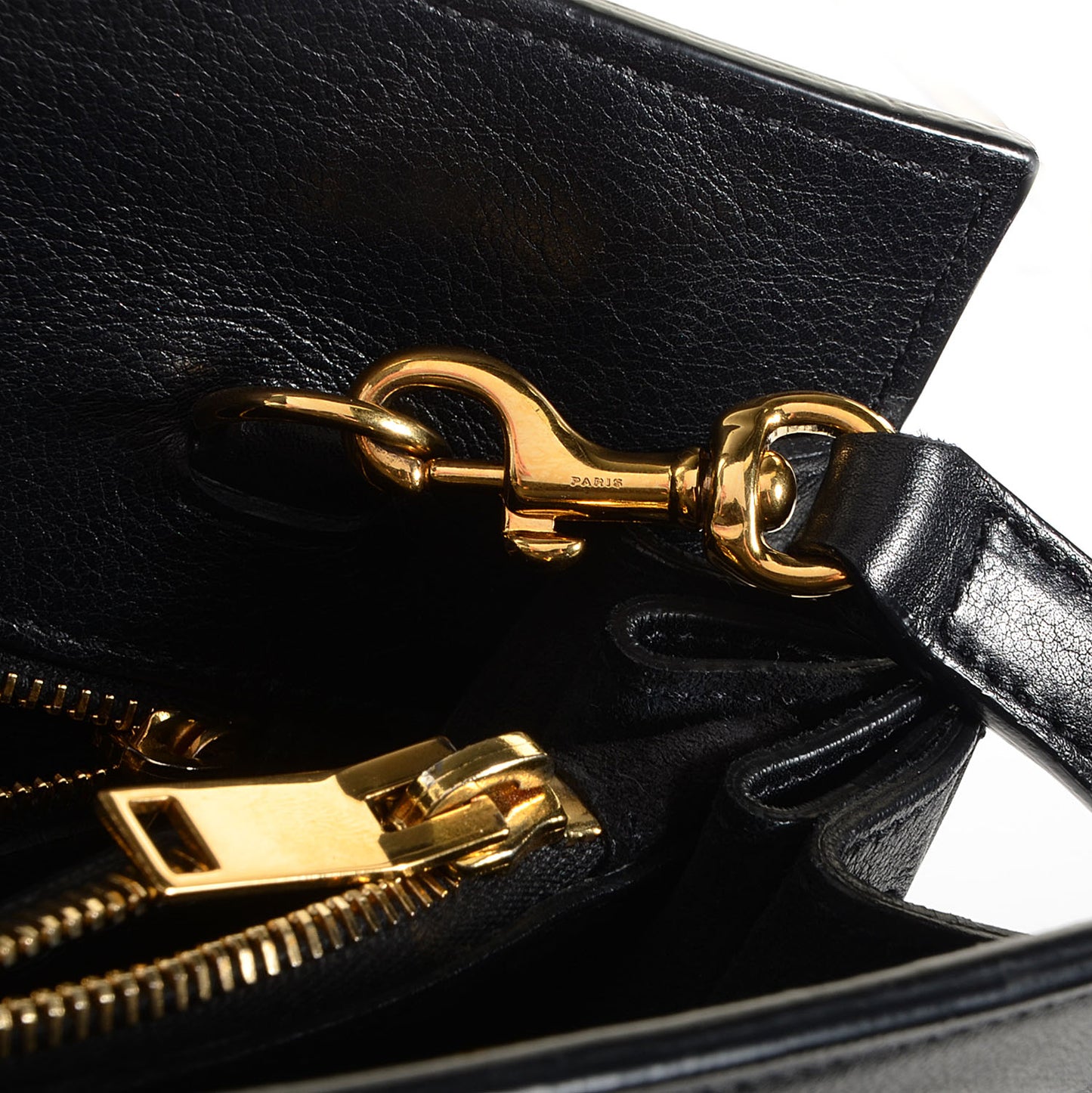 Calfskin Small Sac De Jour Black