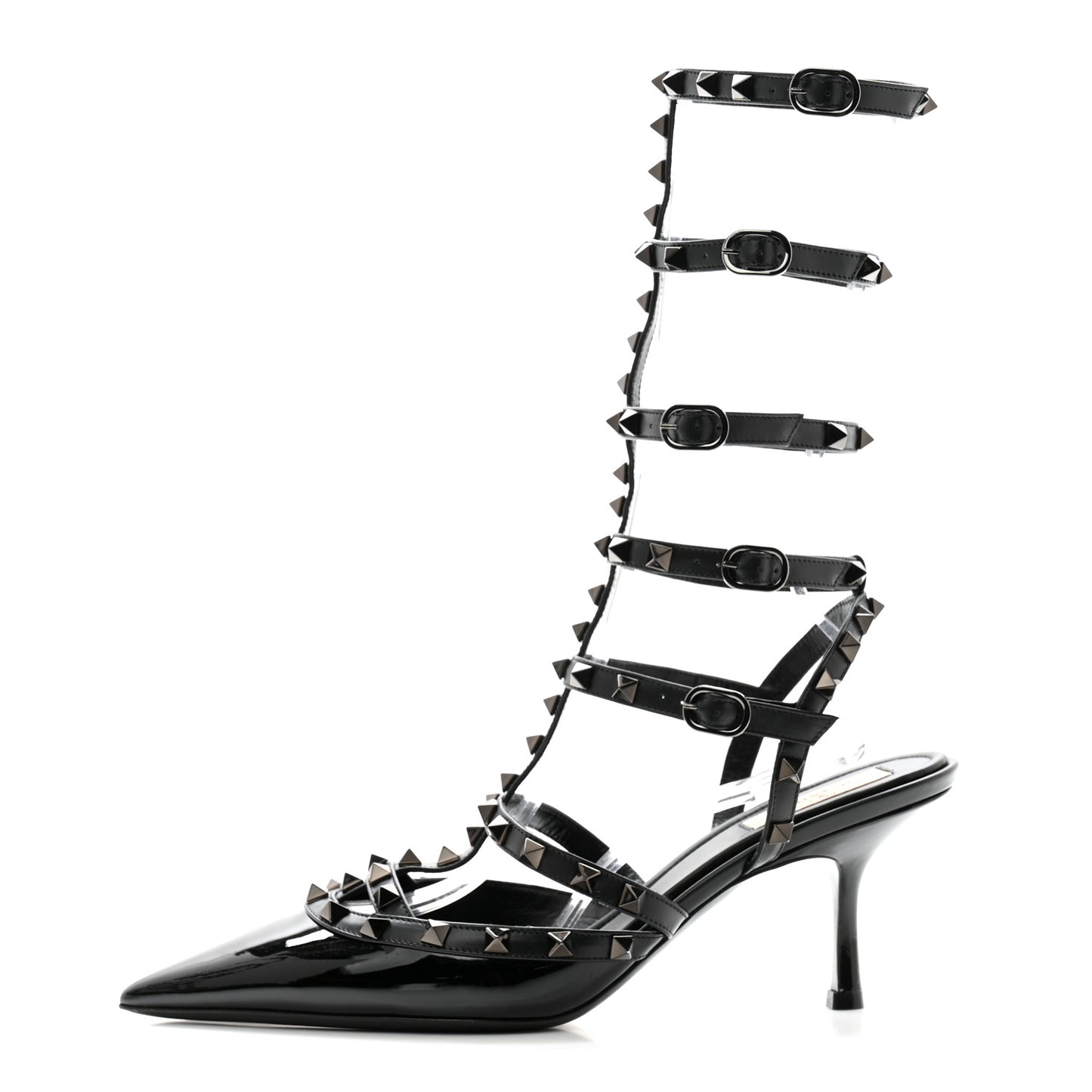 Patent Monochrome Rockstud 70mm Pumps 40.5 Black