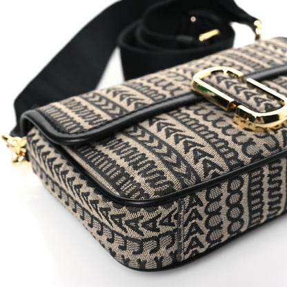 Marc Jacobs Cotton Jacquard The Monogram J Marc Shoulder Bag Beige Multi 8 of 9