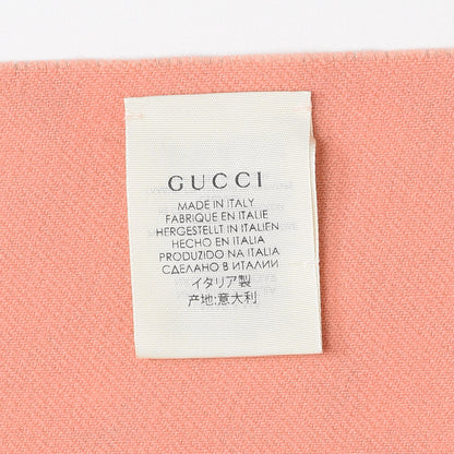 Gucci Wool Childrens GG Monogram Rosebud Scarf Pink 4 of 5