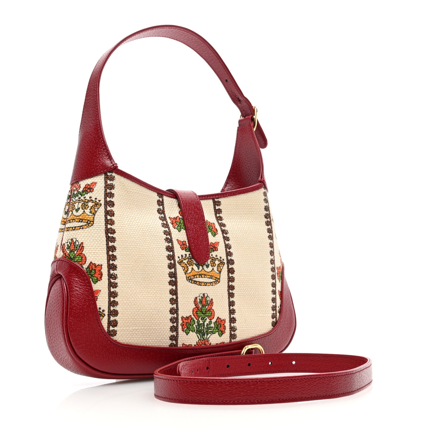 Canvas Calfskin 100 Centennial Music Small Jackie 1961 Hobo Ivory Red