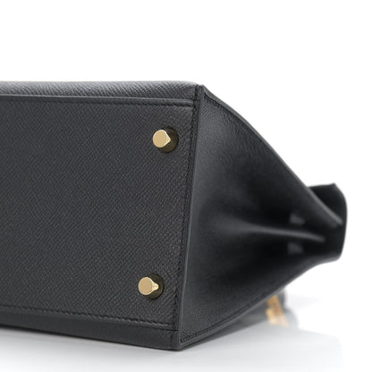 Hermes Epsom Kelly Sellier 28 Black 10 of 14