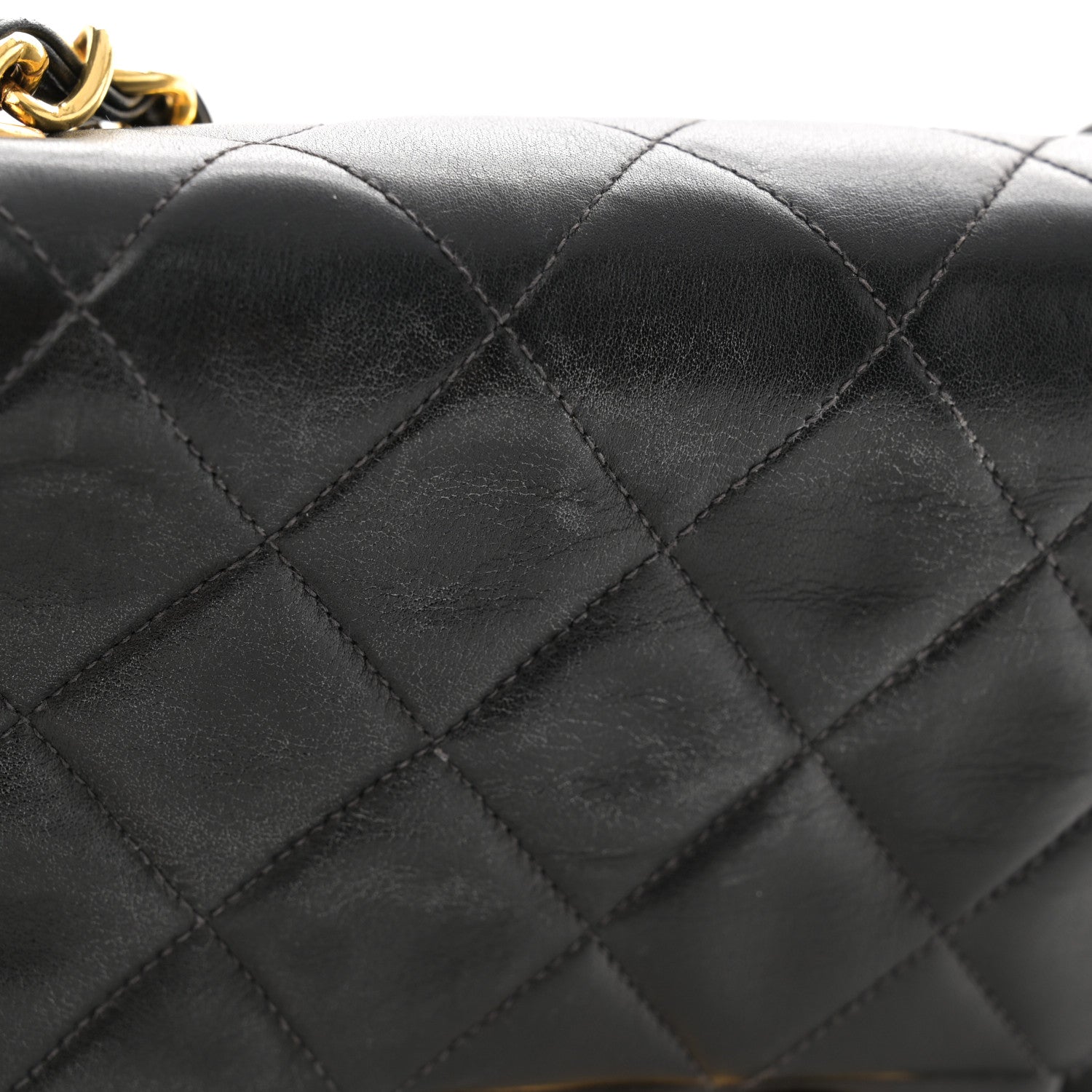 Chanel Lambskin Quilted XL Jumbo Single Flap Black 12 of 14