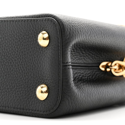 Louis Vuitton Taurillon Mother of Pearl Flowers Capucines BB Black 10 of 10