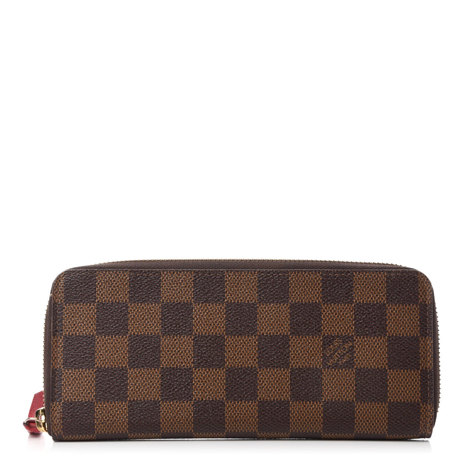 Louis Vuitton Damier Ebene Clemence Wallet Cherry 1 of 7