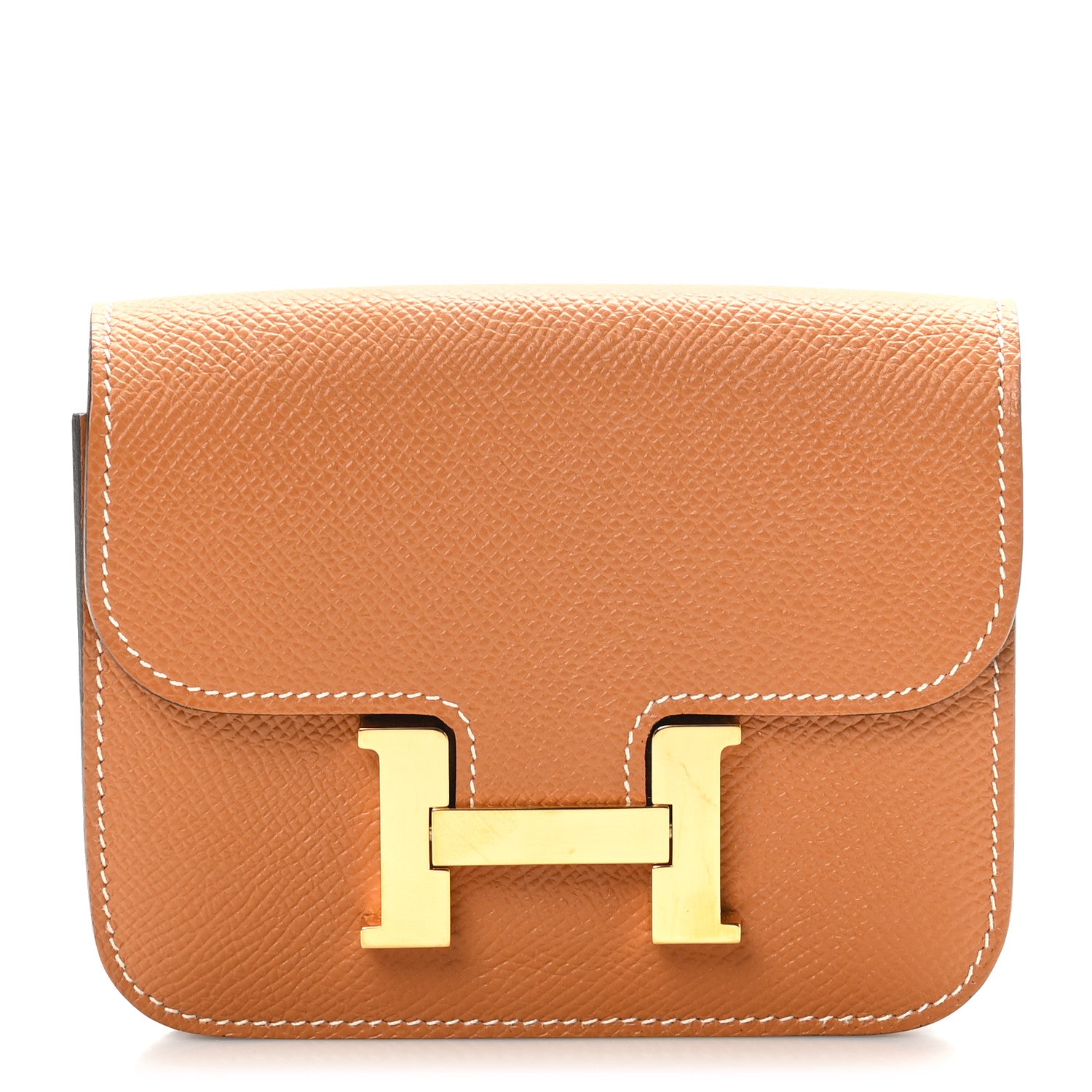 Hermes Epsom Constance Slim Wallet Gold 1 of 9