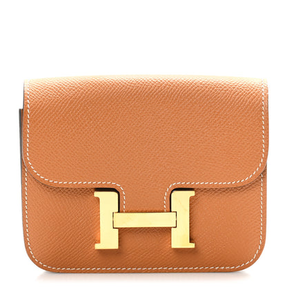 Hermes Epsom Constance Slim Wallet Gold 1 of 9