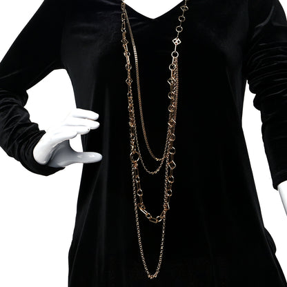 Louis Vuitton Collier Vegas Chain Necklace Gold 2 of 4