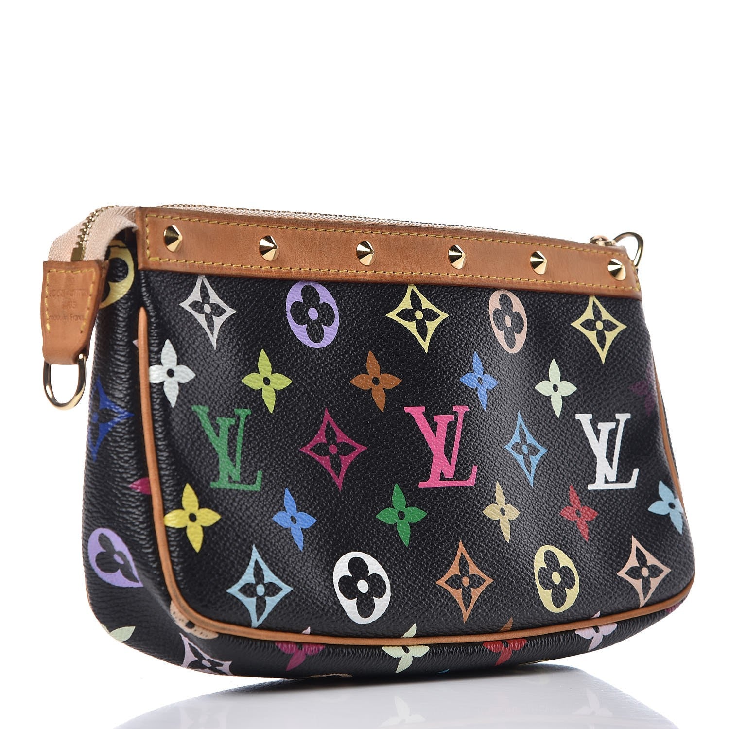 Louis Vuitton Monogram Multicolor Pochette Accessories Black 3 of 10